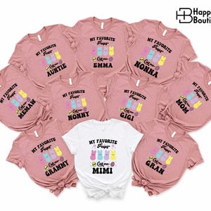 My Favorite Peeps Call Me Family Shirt,Easter Family Matching Shirt,Custom Easter T-shirt, Easter Bunny Shirt,Funny Easter Shirt,Easter Gift