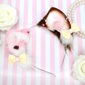 Diadema con orejas de gatito napolitano