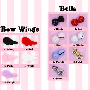 Available bells & bow wings