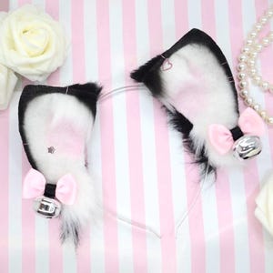 Diadema con orejas de gatito &quot;dulce noche&quot;