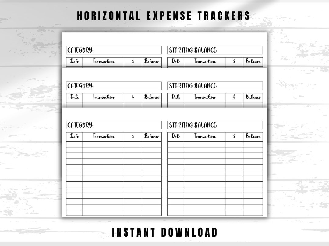 A6, Personal, Simple Expense Trackers, Budgeting, Paycheck Budget ...