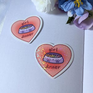 Girl Dinner Sticker