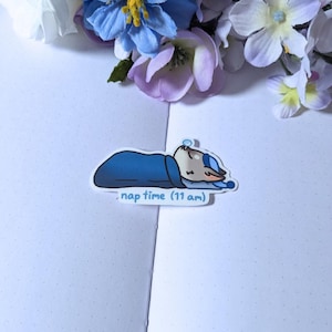 Nap Time Cute Dog Sticker