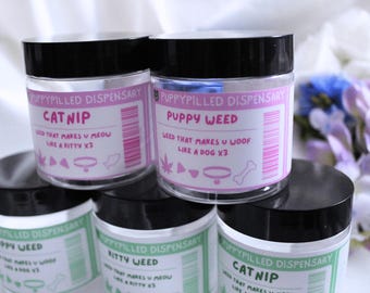 Puppy Weed Stash Jars - PINK VERSION