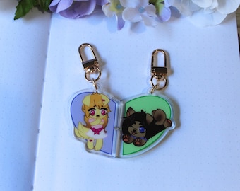 Puppy Magnetic Matching Keychains