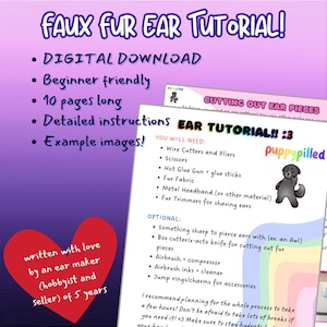 Faux Fur Cosplay Kemonomimi Ear Making Tutorial