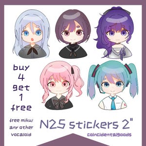 Nightcord at 25 Project Sekai Colorful Stage PJSK N25 Niigo 2" adesivos de vinil