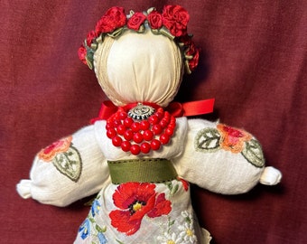 Handmade Ukrainian Motanka doll 9"