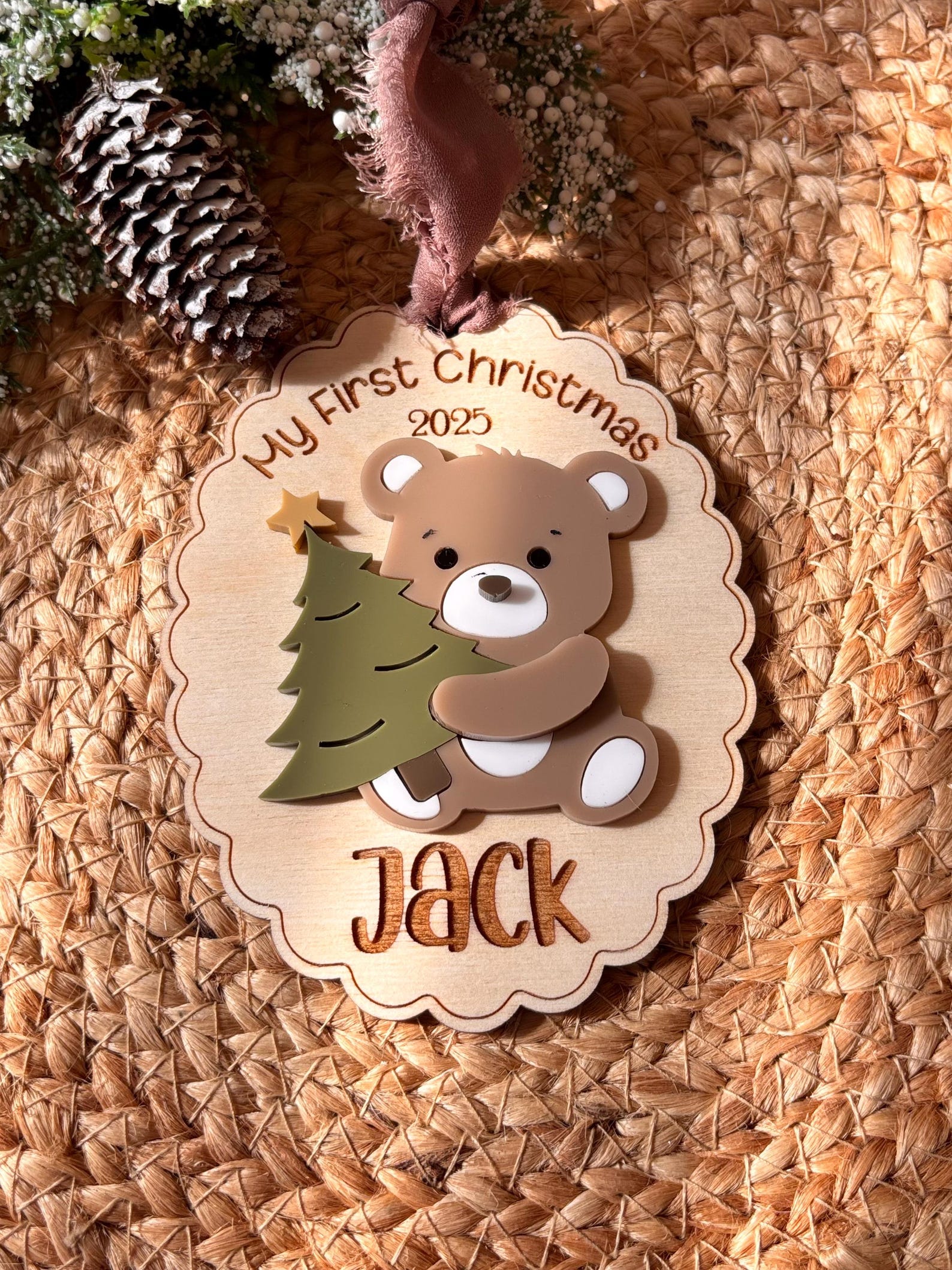 My First Christmas Bear 2025 Etsy
