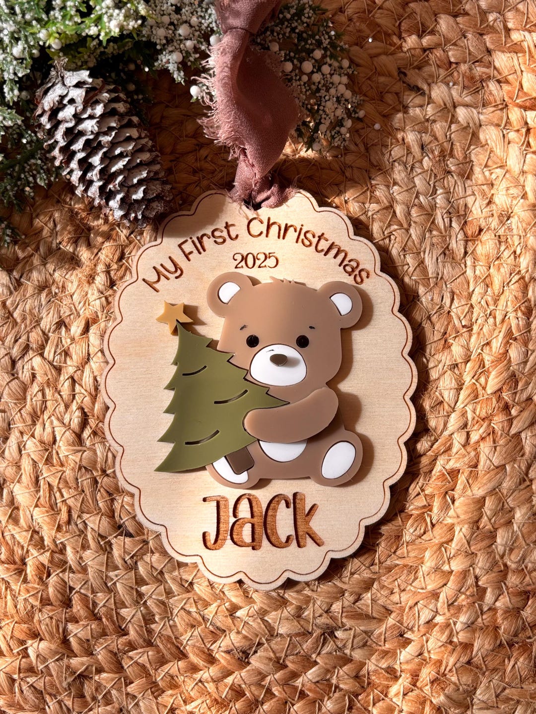 My First Christmas Bear 2025 Etsy