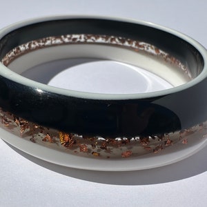 Gold Flake Resin Bangle
