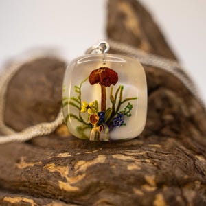 Real Mushroom Pendant