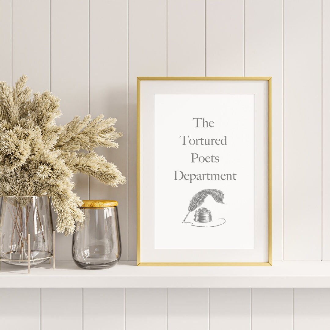 Discover The Tortured Poets Department Poem Poster, Taylor, Printable Digital Download