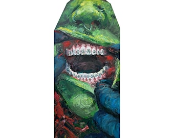 Creepy Mundmalerei, 2 m x 2 m, 2024
