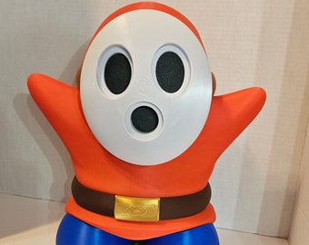15 inches tall Shyguy from Mario figure with secret compartment 3d printed