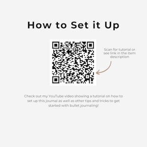 May include: White background with the text "How to Set it Up" above a QR code. The text "Scan for tutorial or see link in the item description" is next to the QR code. Below is text about a YouTube video.