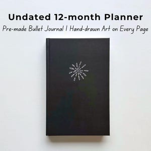 Pre-Drawn A5 Bullet Journal UNDATED Planner | Unique Themes for colouring