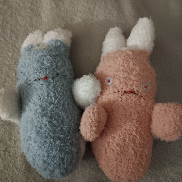 Handmade plushie bunnies