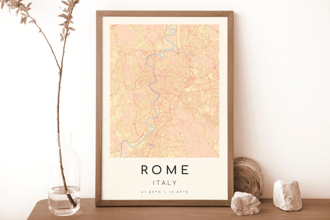 ROME Italy Map Print Map of Rome - Il 1080xN.5574404363 5hgt