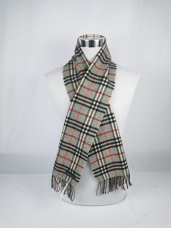 Burberry Scarf Muffler Vova Check Lambswool