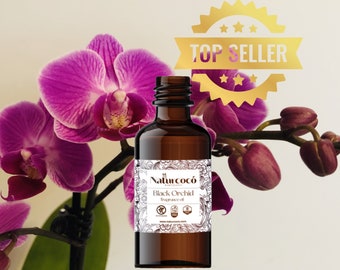 Orchidée noire | Huile parfumée pour la fabrication de bougies | Sans phtalates | Végétalien | Sans cruauté | parfums de la nature | Fleurs de printemps