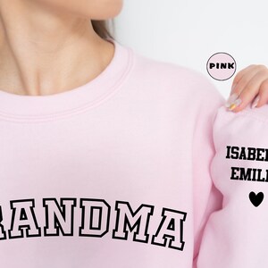 Custom Gigi Sweatshirt With Grandchildren Names, Personalized Grandma Hoodie, Cute Nana Outfit, Gigi Clothing, Mimi Happy Mothers Day Gifts