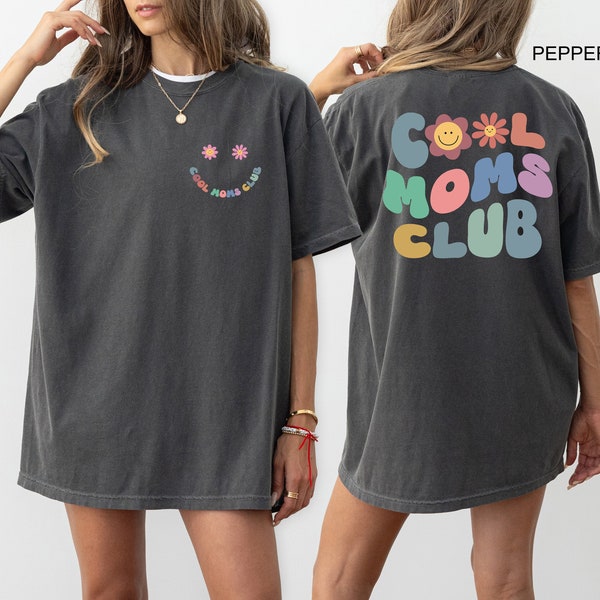 Camiseta del Club de Mamás Cool Comfort Colors®, camiseta para mamás cool, atuendo divertido para mamás, camiseta para la mejor mamá del mundo, regalo de cumpleaños para mamás, regalos para el Día de la Madre