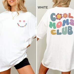 Comfort Colors® Cool Moms Club-tröja, cool mamma-t-shirt, rolig mamma-outfit, bästa mamma någonsin-tröja, mammas födelsedagskläder, mors dag-presenter bild 4