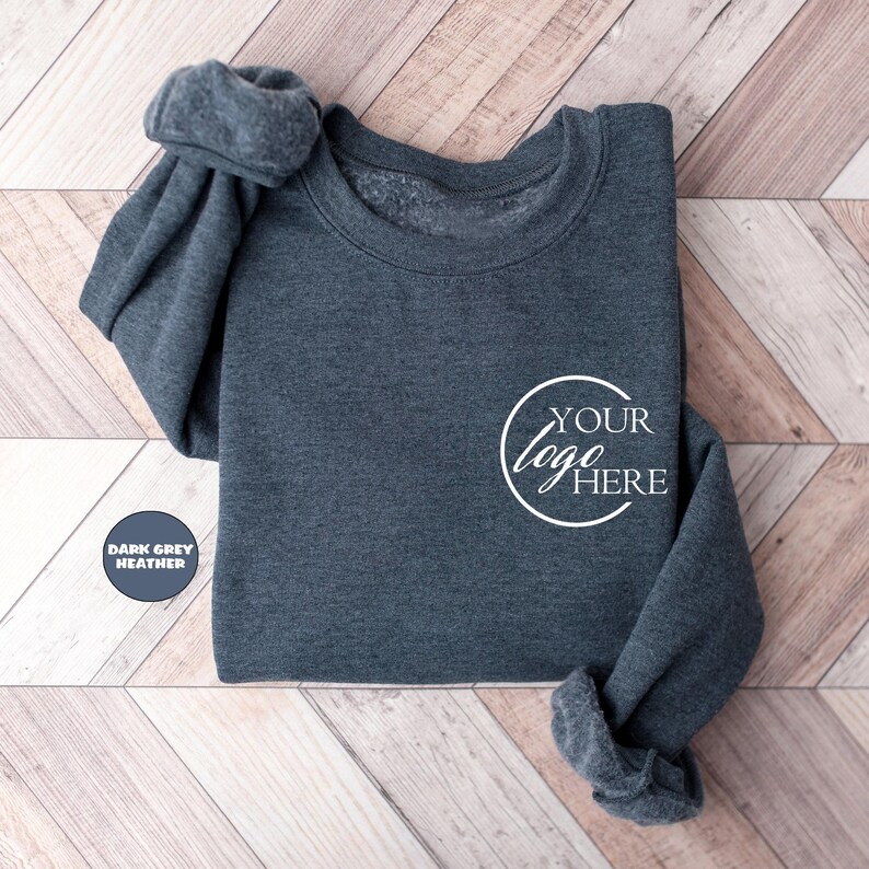 Custom Logo Hoodie, Personalized Business Logo Sweatshirt, Custom Add Your Own Text Hoodie, Personalized Company Name Outfit, Custom Gift image 2