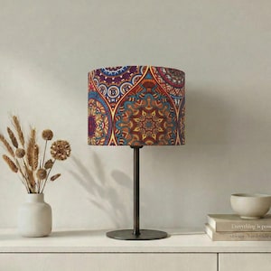 Lampenschirm „Orient“ mit orientalischem bunten Mandala-Muster
