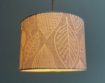 Lampshade "Leaves" made of cotton fabric