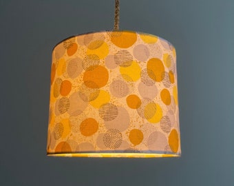 Lampshade "Dots" made of cotton fabric