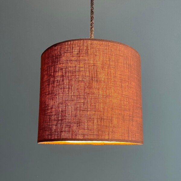 “Cognag Linen” lampshade made of linen