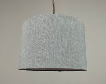 "Old Green Linen" lampshade made of linen