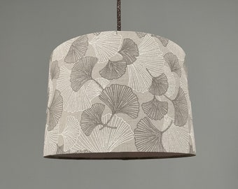 "Ginkgo" lampshade made of cotton fabric