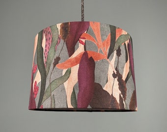 Lampshade "Makakilo" made of half-panama cotton fabric