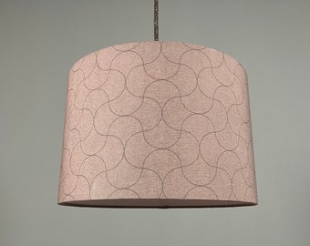 Lampshade "Elegant Lines" made of cotton fabric