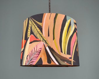 "Hilo" lampshade made of half-panama cotton fabric