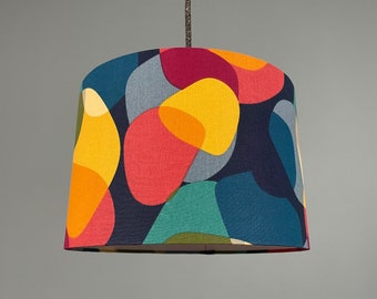 "Retro" lampshade made of cotton fabric