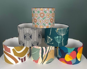 Lampshades made of cotton fabric & linen in various sizes