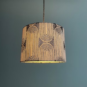 Lampenschirme aus Baumwollstoff & Leinen in verschiedenen Größen 24 Ø cm x 18 cm
