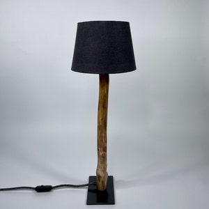 Gran pequeña lámpara de madera flotante, lámpara de madera, lámpara de mesa imagen 6