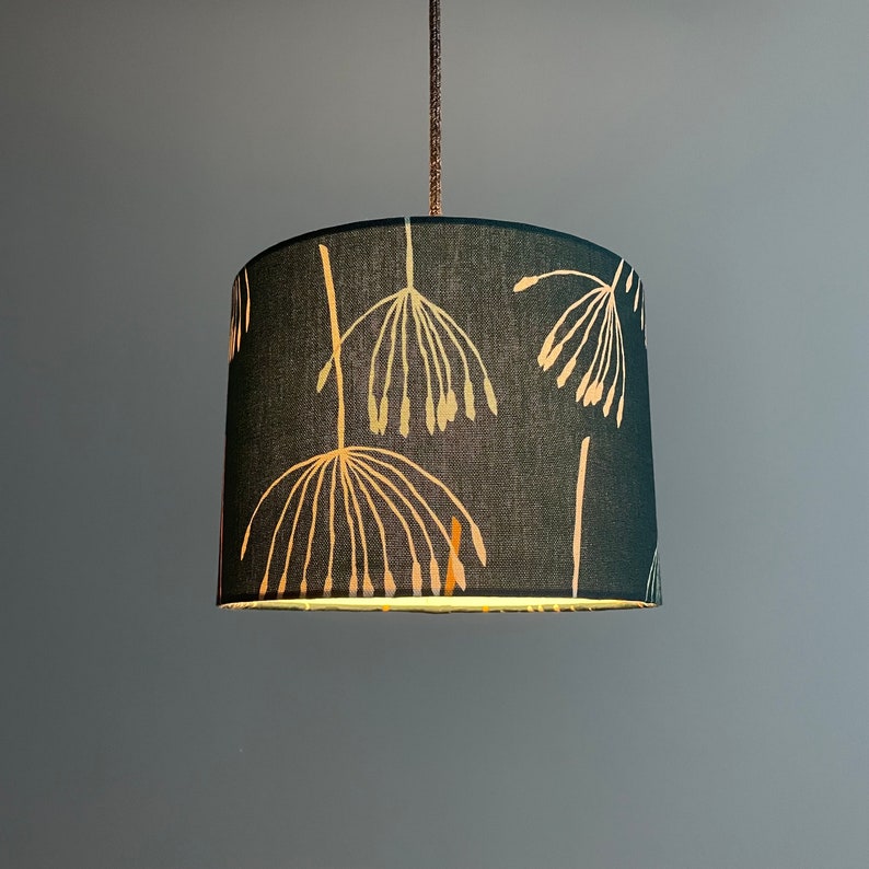 Lampenschirme aus Baumwollstoff & Leinen in verschiedenen Größen 24,5 cm Ø x 18 cm