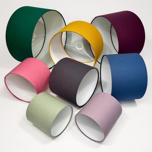 Abat-jour en coton - 92 couleurs au choix, élégant et moderne pour votre intérieur