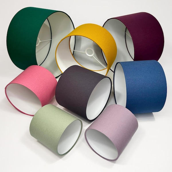 Abat-jour en coton - 92 couleurs au choix, élégant et moderne pour votre intérieur