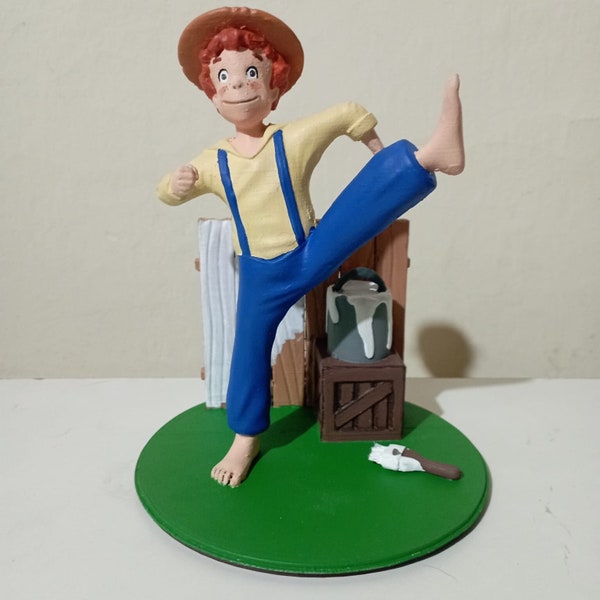 Tom Sawyer 6' Zoll 3D Modell gemalte Figur