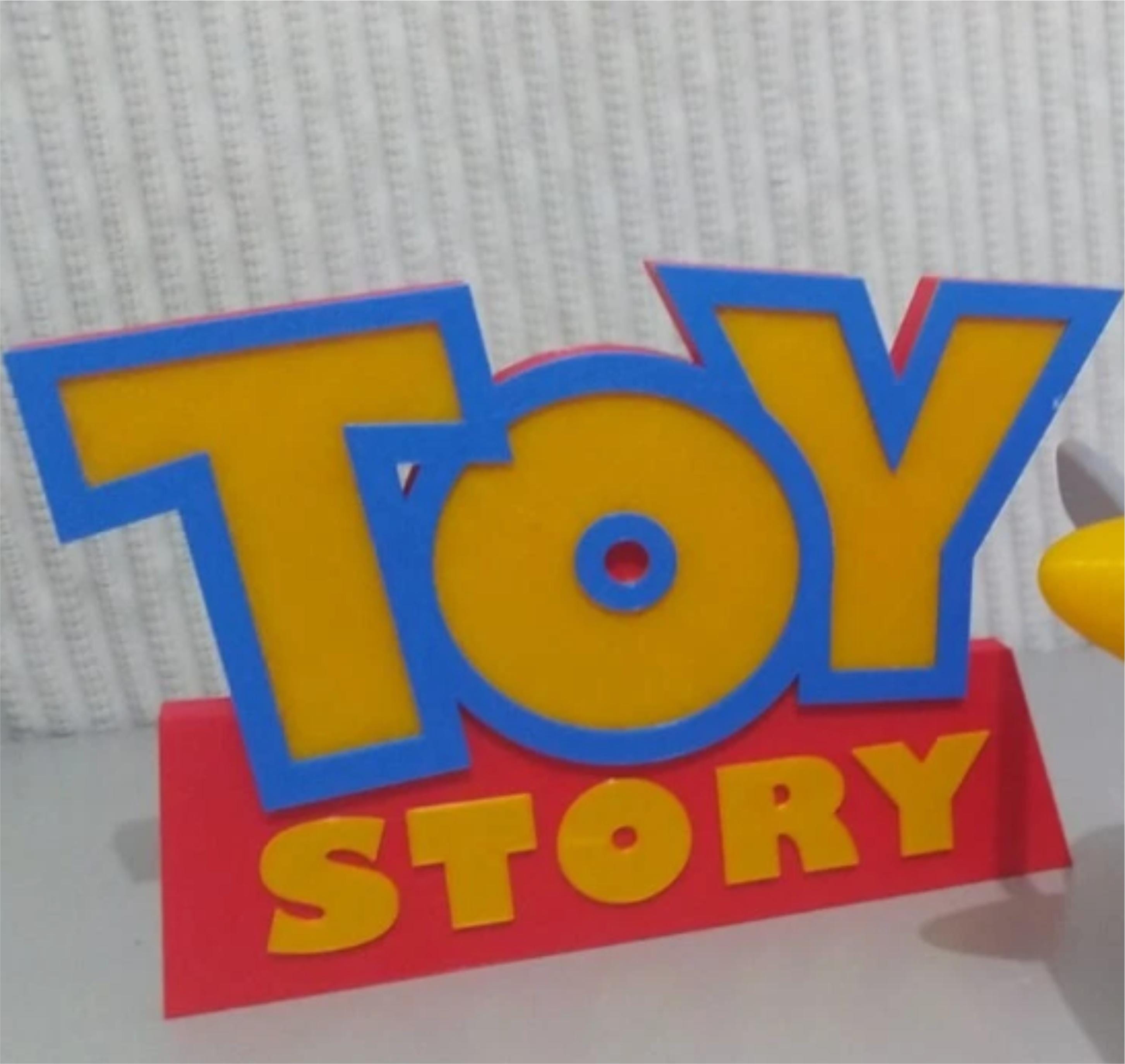 トイストーリーのホッケーパックとタイトルの3Dプリントおもちゃ 