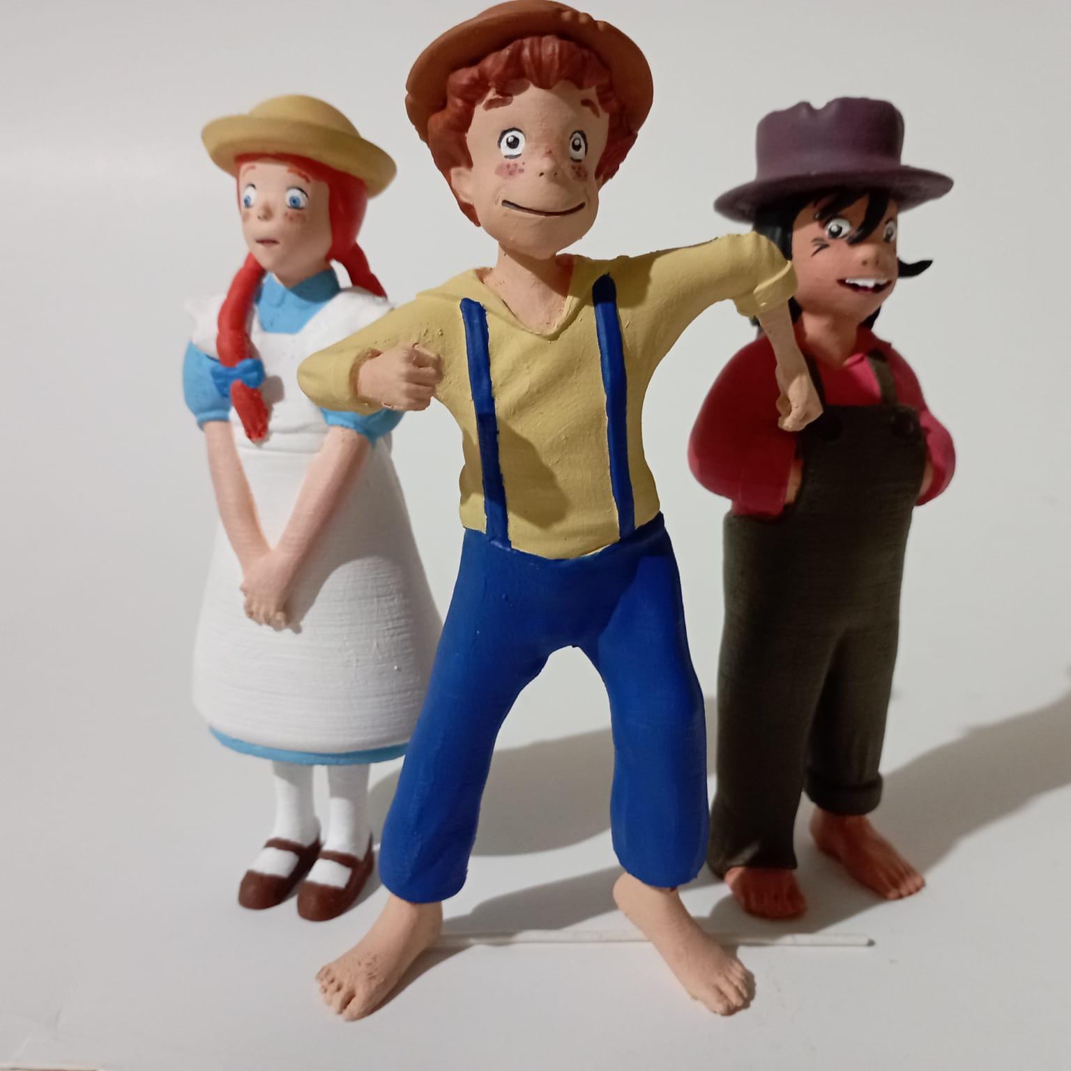 Tom Sawyer Figure Collection X6 Pcs 1/10 Scale 3D Model Painted