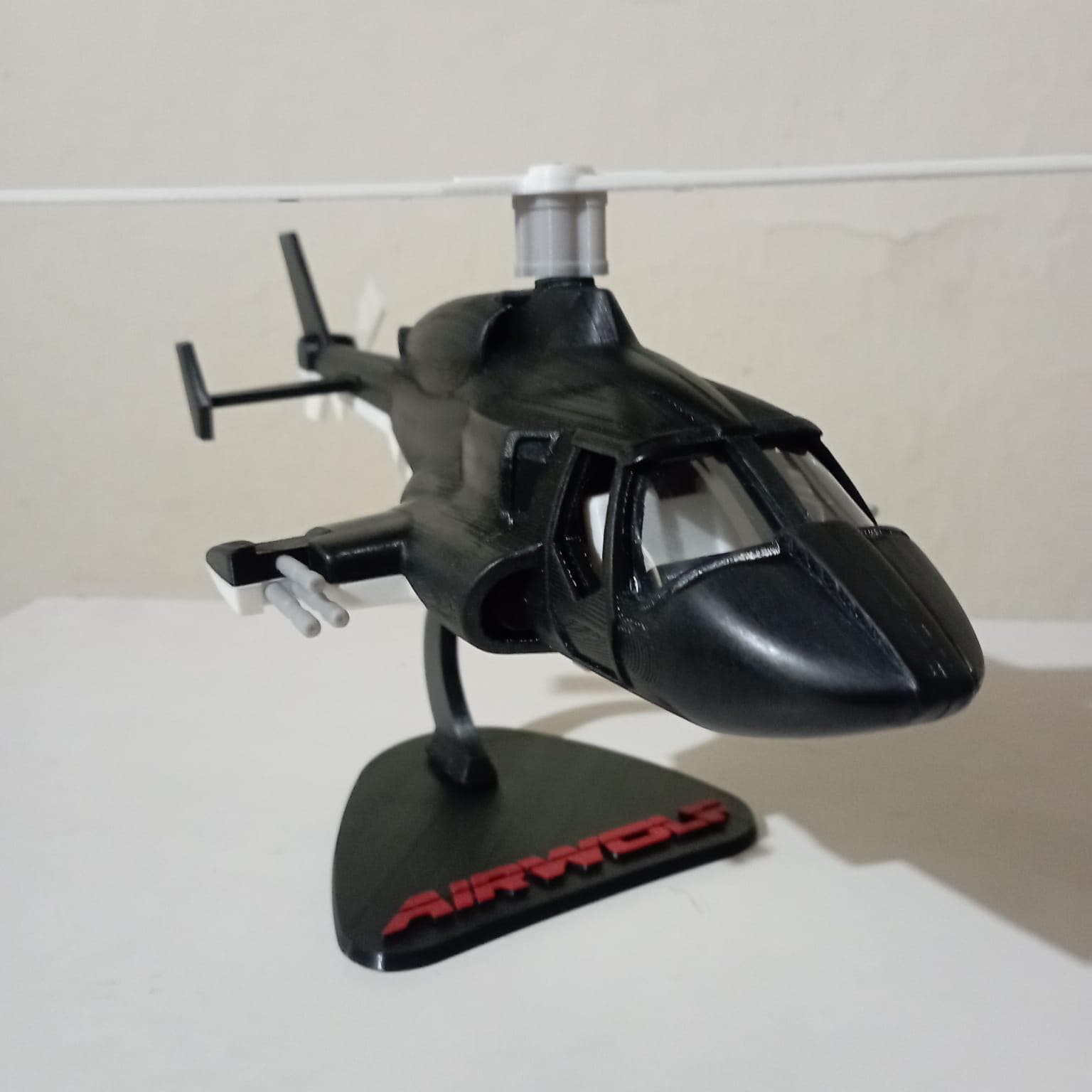 AIRWOLF 1/48スケールダイキャストモデル AOSHIMA Air Wolf SGM-08 1/48 Die cast Limited metallic body