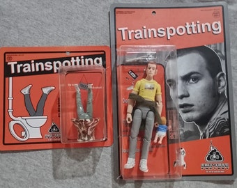 Figura de acción de Trainspotting' Mark Renton 5.5' + juguete artístico de escena de baño edición limitada